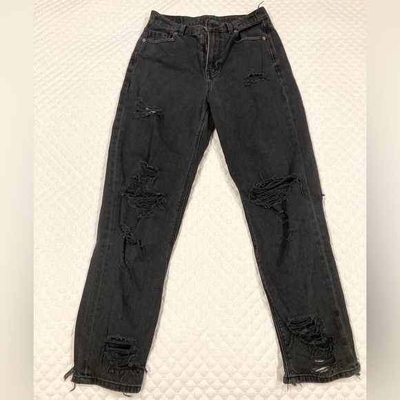 American Eagle Distressed Highwaisted Mom Jeans 4R - Picture 16 of 16